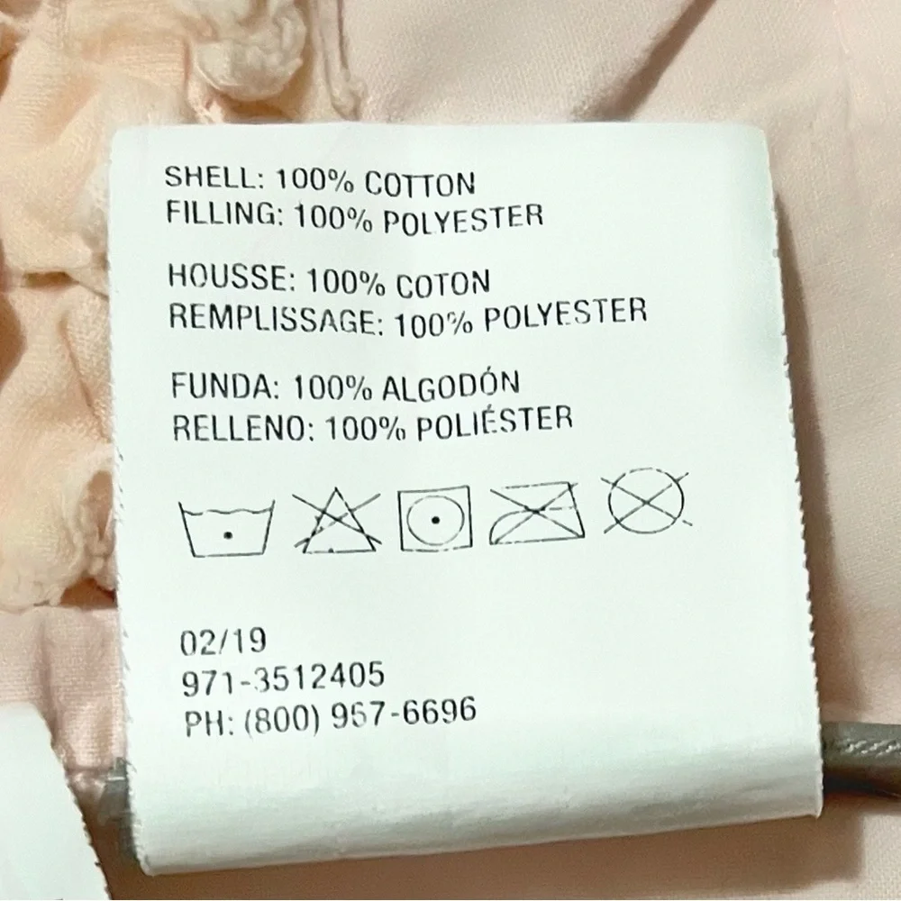 Crate&kids Light Pink Floral Toddler Comforter